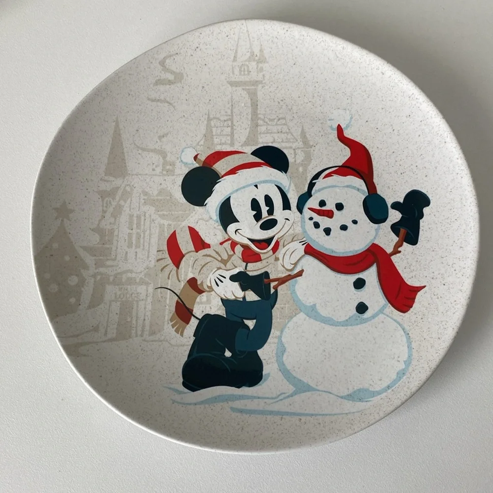Disney Parks Walt’s Holiday Lodge Collection set of 4 salad plates - Picture 6 of 11